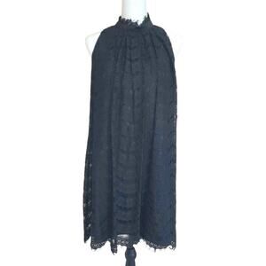 MILLY of New York Lace Trapeze Dress‎ Black Size 8